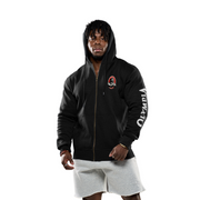 Olympia Black Full Zip Fleece Hoodie
