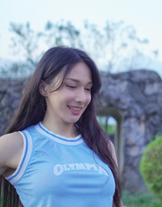 Olympia Light Blue Crop Basketball Jersey